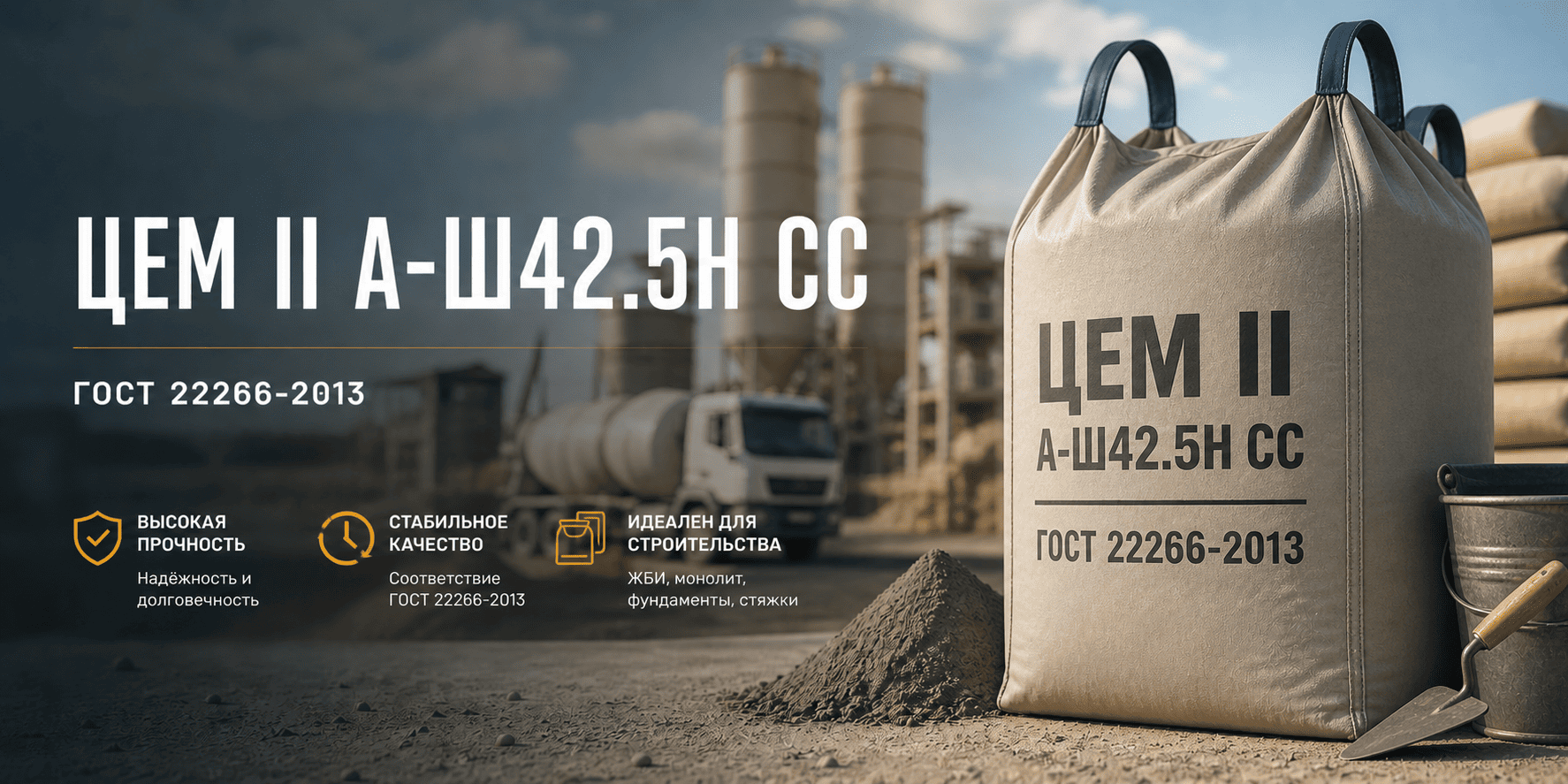 ЦЕМ II А-Ш42.5Н CC