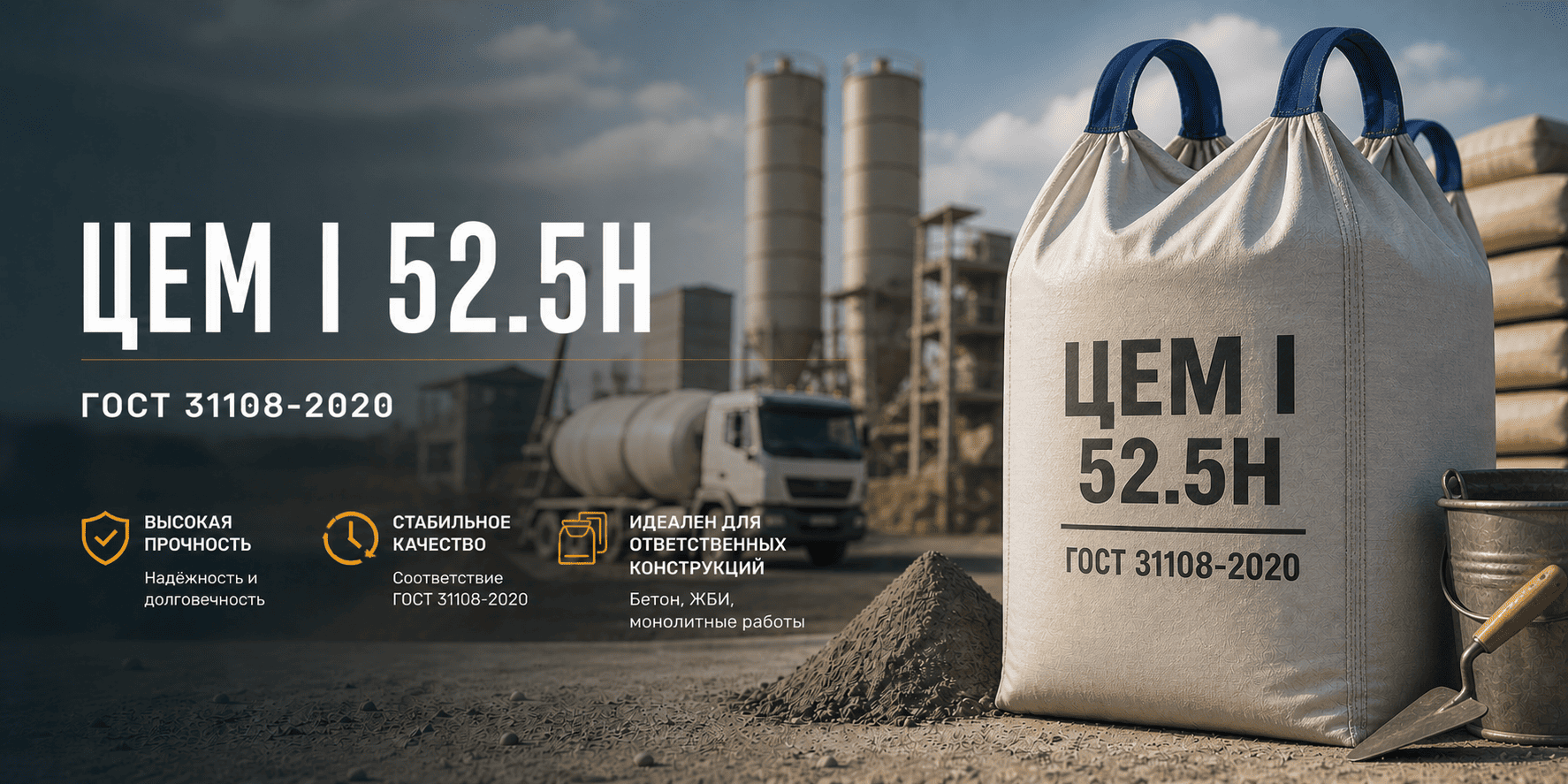 ЦЕМ I 52.5Н